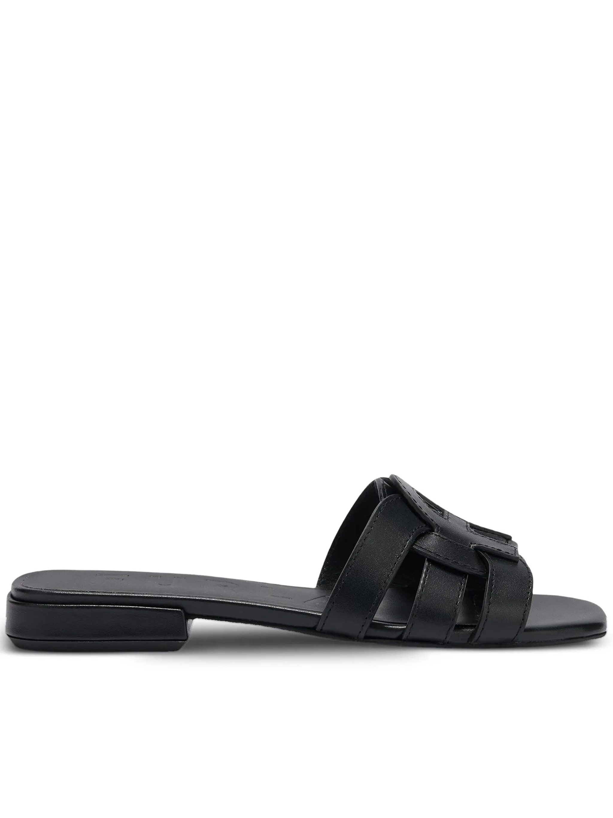 Summer Sandalo Black Leather Calzature - Women