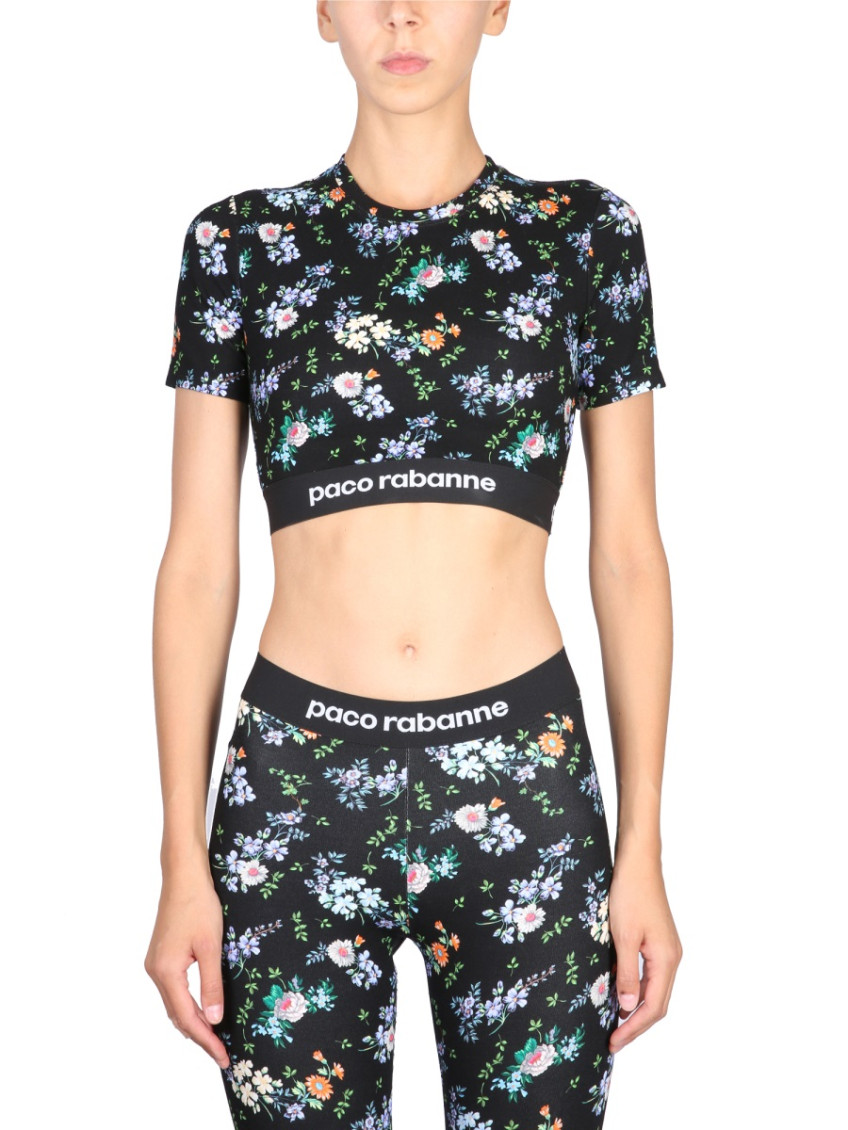 Multicolor Floral Crew Neck Top