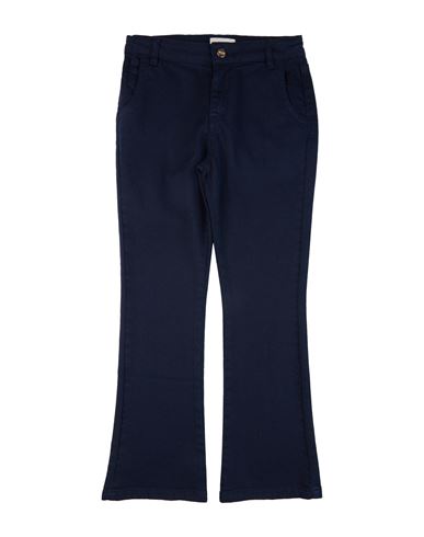 Kid Girl Pants Midnight blue Size 14 Cotton, Elastane