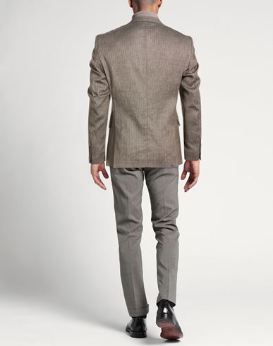 Man Blazer Taupe Size 36 Linen, PES, Viscose, Elastane