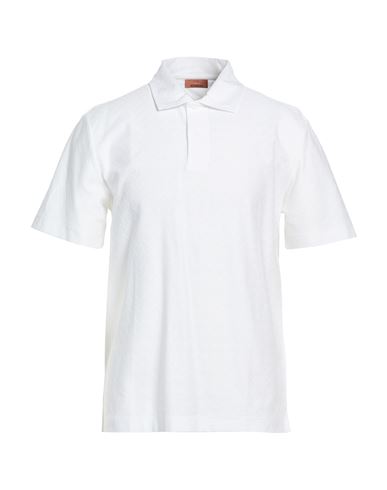 Man Polo shirt Off white Size L Cotton