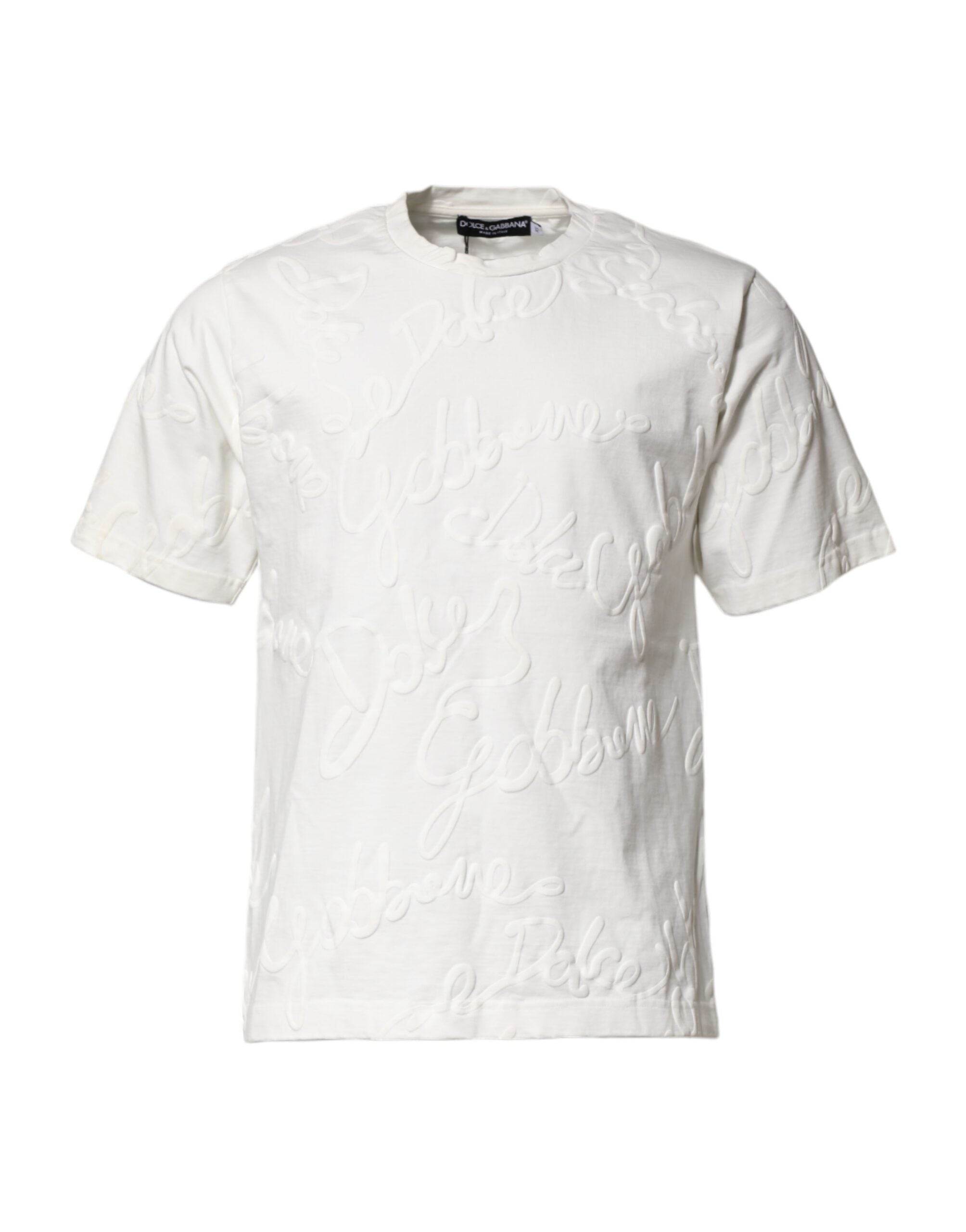 Logo-Embossed Cotton T-Shirt — White