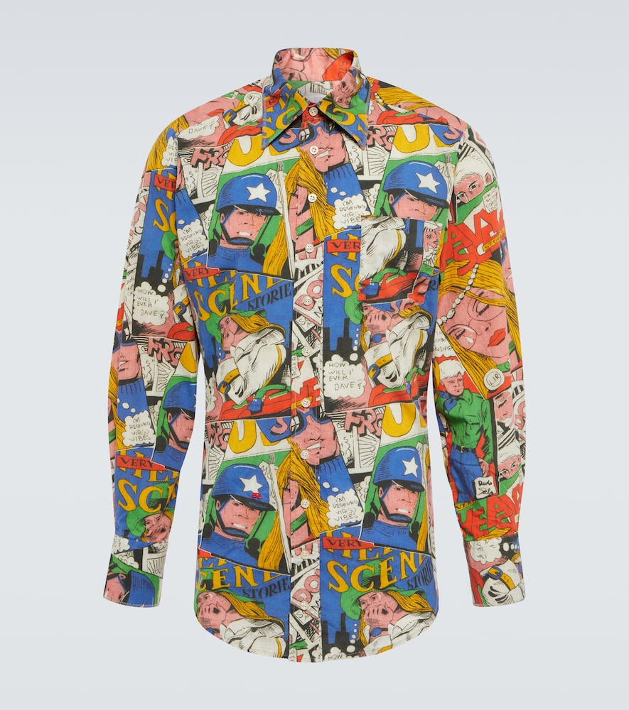Printed cotton shirt