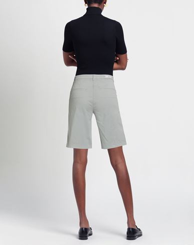Woman Shorts & Bermuda Shorts Grey Size 6 Cotton, Elastane