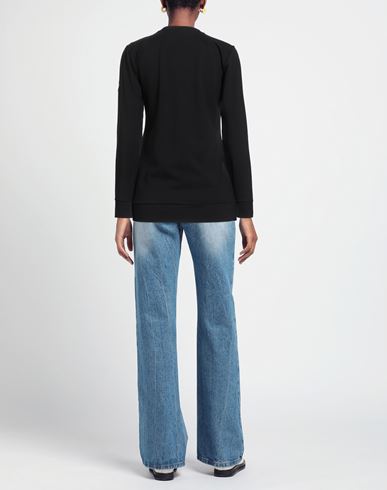 Woman Sweatshirt Black Size L Viscose, Nylon, Elastane