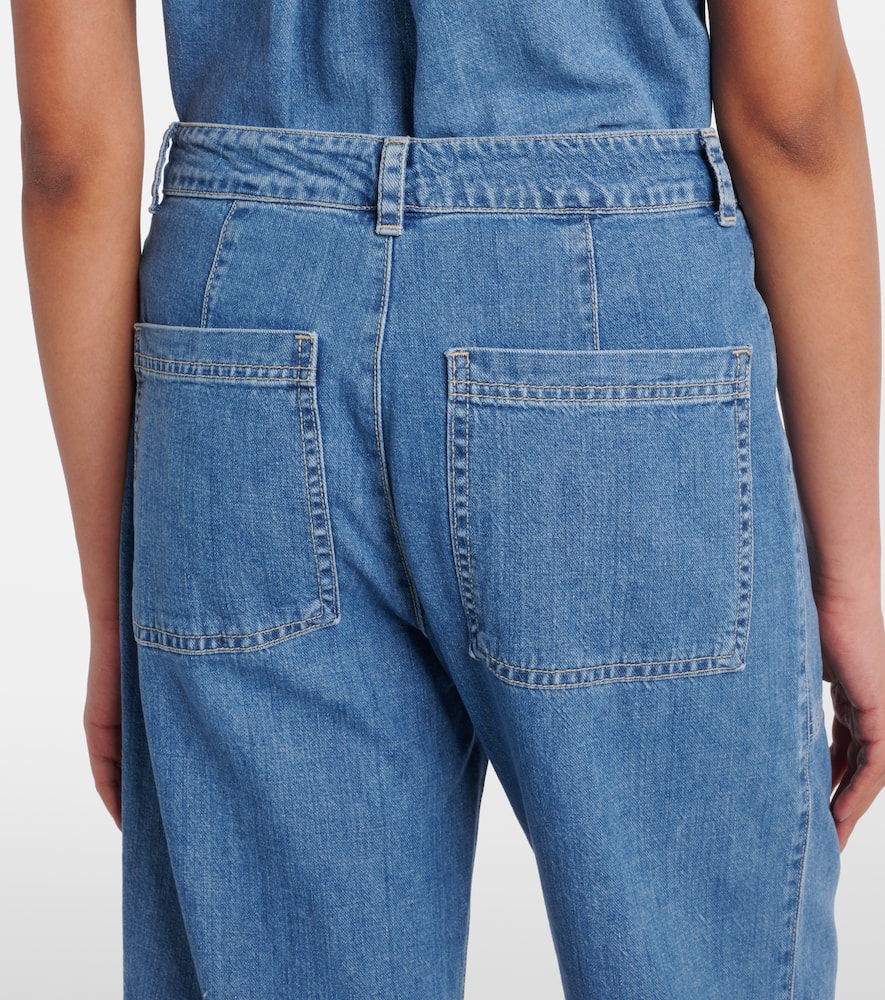 Velvet Farah cropped barrel-leg jeans