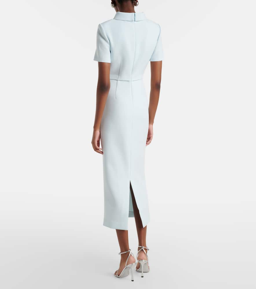 Crêpe midi dress
