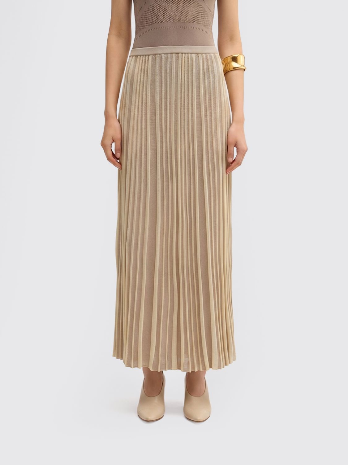 Skirt Woman color Beige