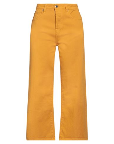 True Nyc Woman Pants Marigold Size 27 Cotton, Elastane