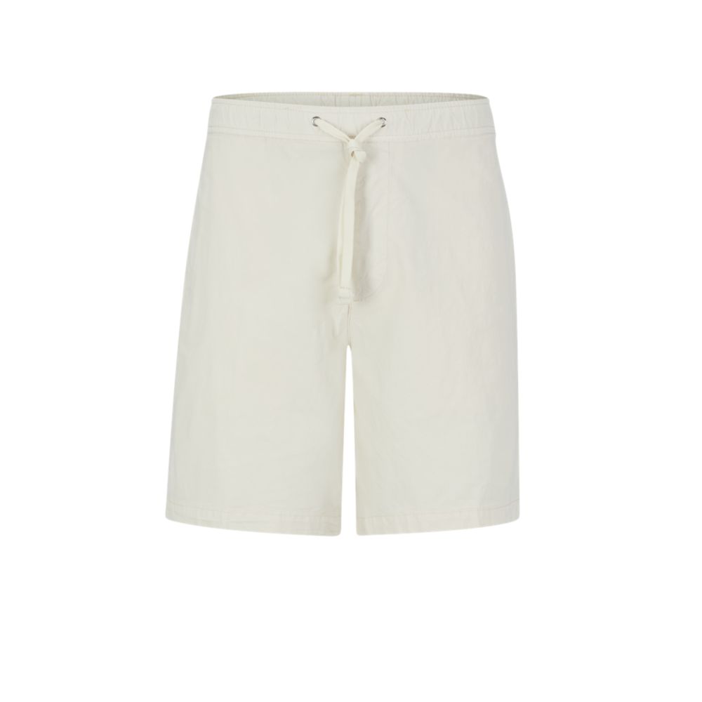 Regular-fit shorts in paper-touch stretch cotton