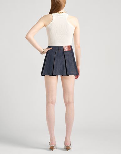 Woman Denim skirt Blue Size 6 Cotton, Polyester
