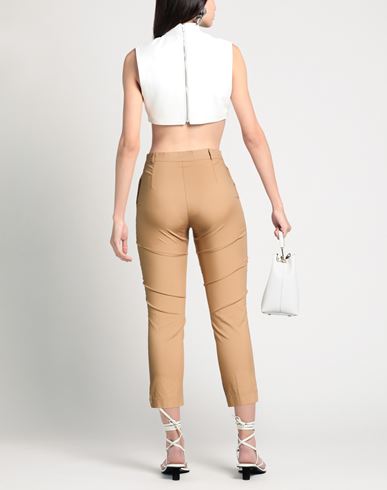 Woman Pants Camel Size XL Cotton, Nylon, Elastane
