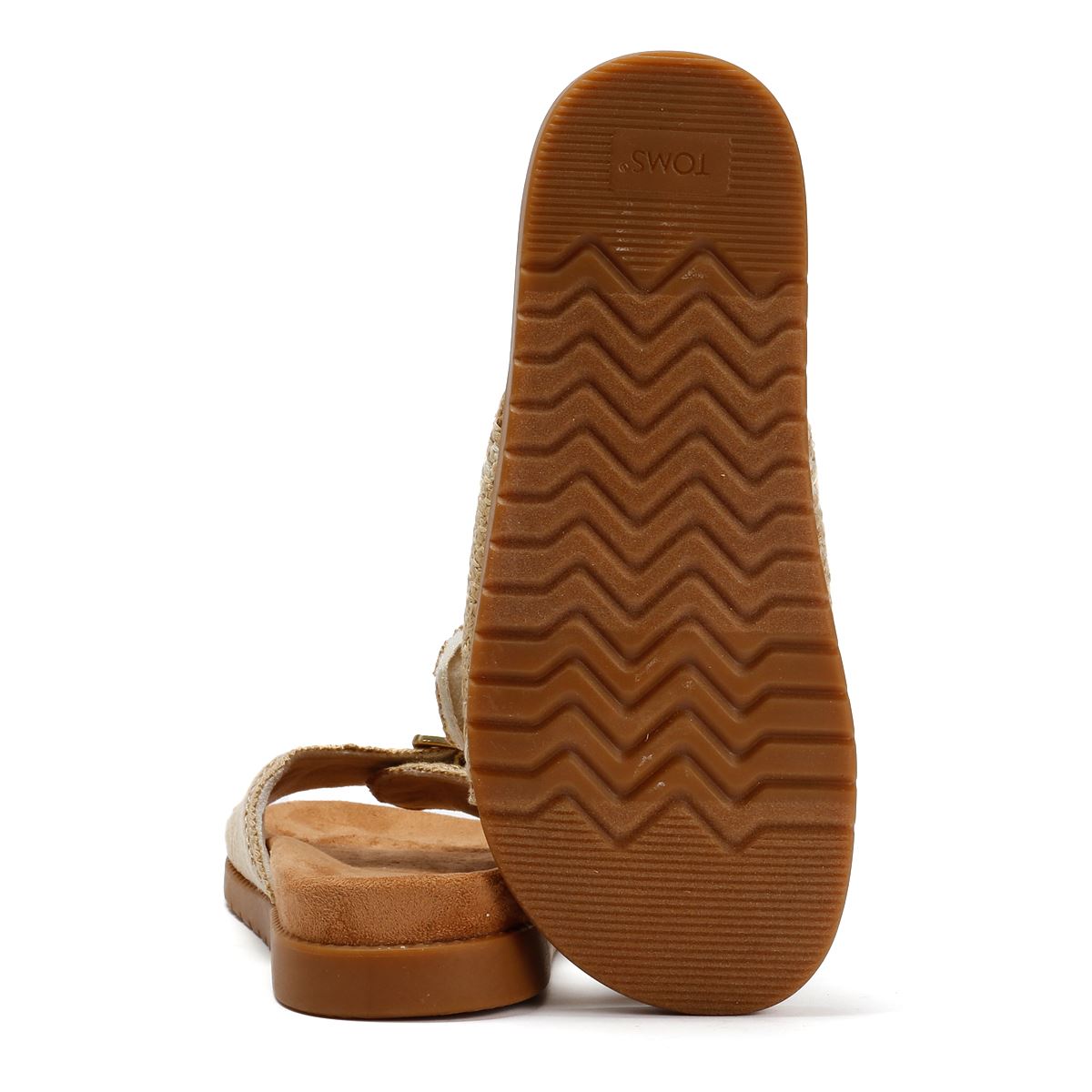 Toms Marin Slide Textile Women's Dark Beige Sanda