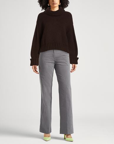 Woman Turtleneck Brown Size 4 Acrylic, Wool, Alpaca wool, Viscose, Polyester