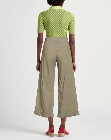 Woman Pants Military green Size 4 Cotton