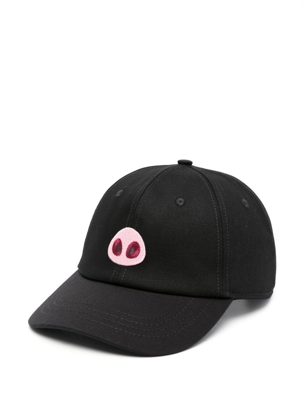 Embroidered baseball cap - Black