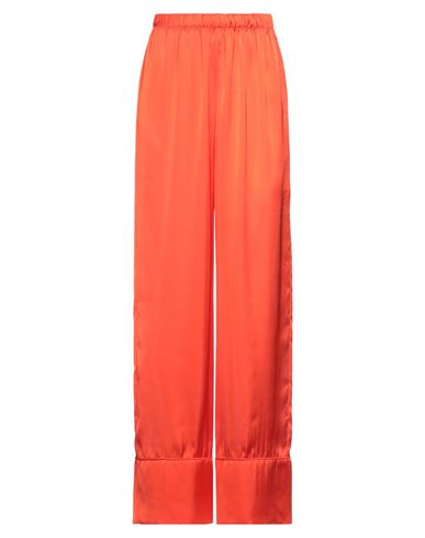 Woman Pants Tomato red Size S/M Polyester