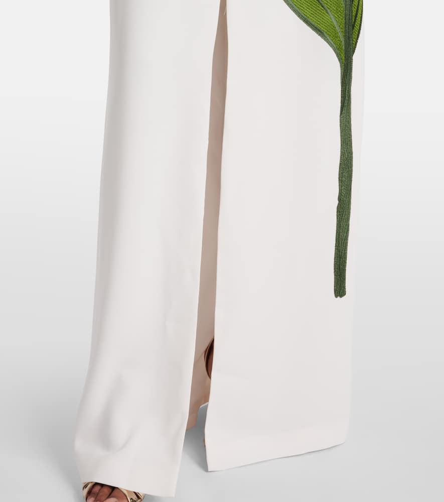 Jennis floral sequined crêpe maxi dress