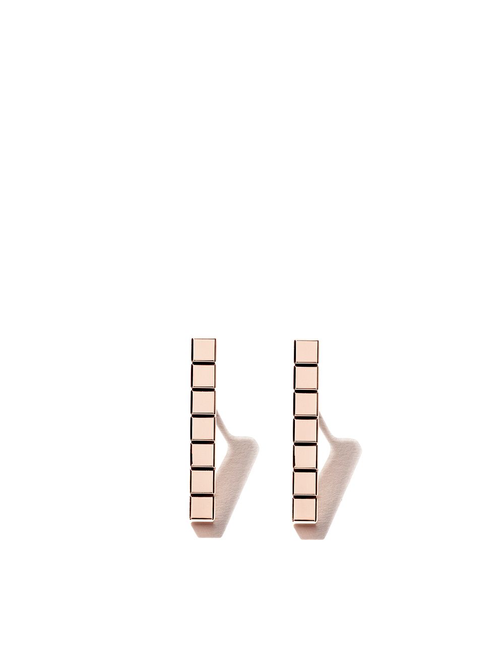 18kt rose gold Ice Cube Pure earrings - FAIRMINED ROSE GOLD