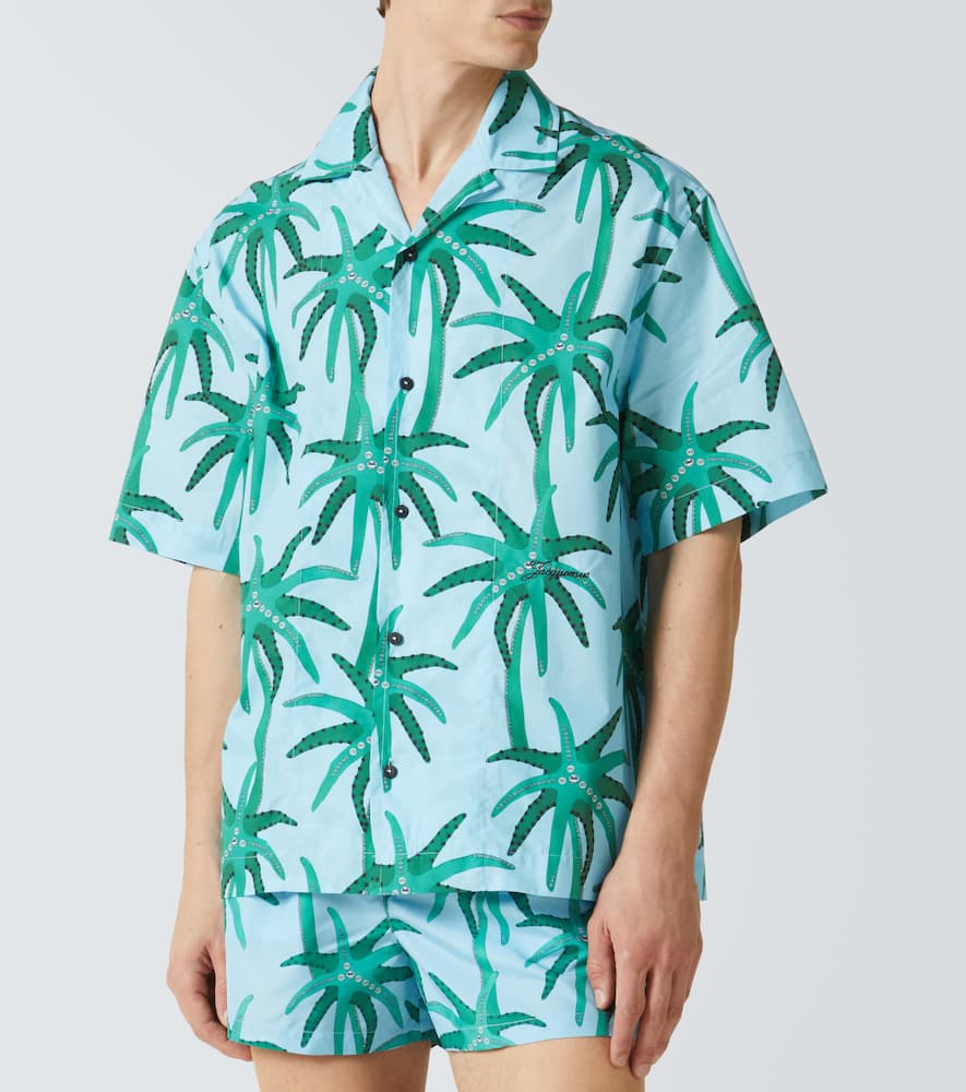 Jean printed cotton poplin shirt