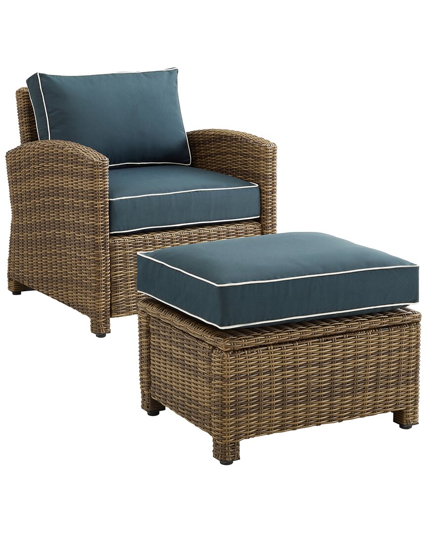 Bradenton 2Pc Outdoor Wicker Chair Set