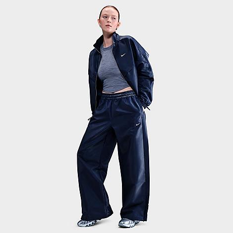 Women's Sportswear Windrunner Shine Pants in Midnight Navy/Sail