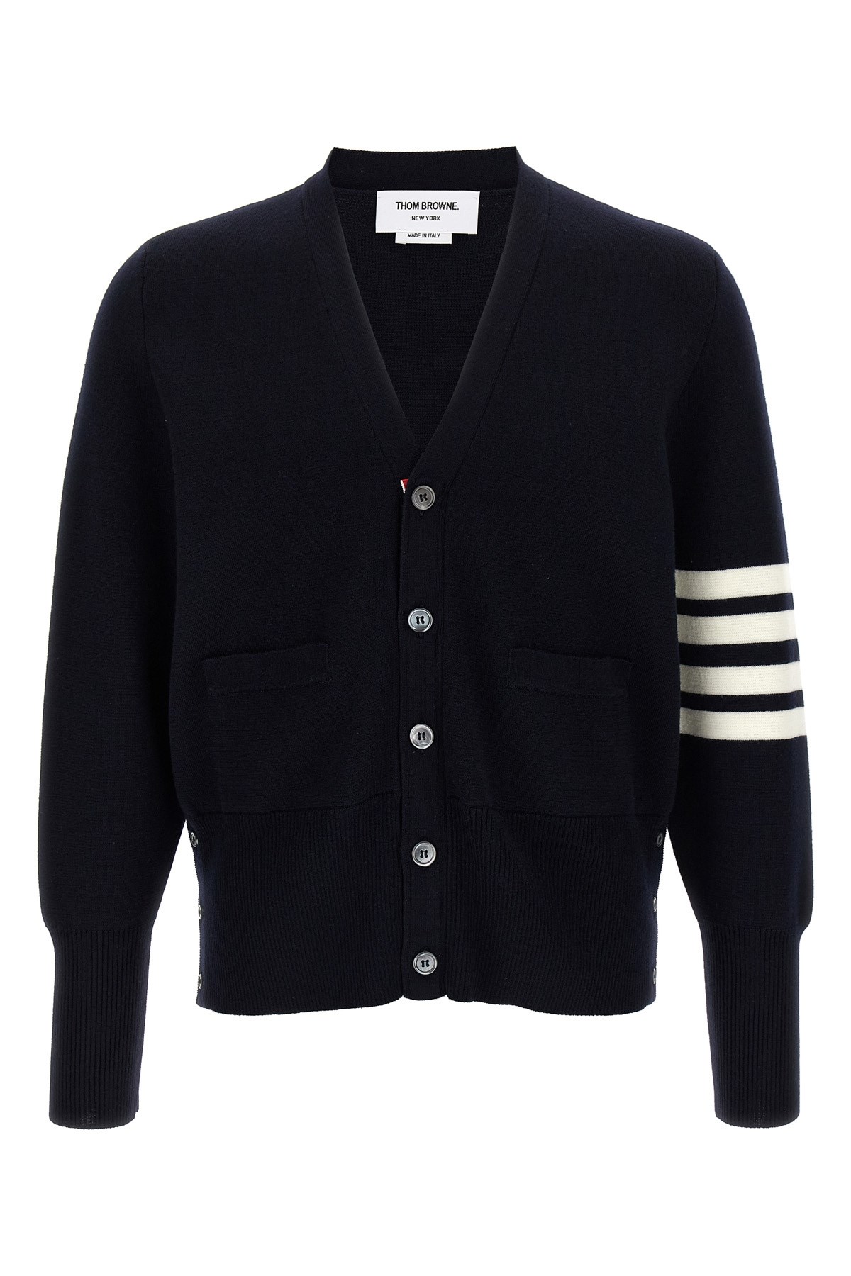 '4-Bar' Wool Cardigan