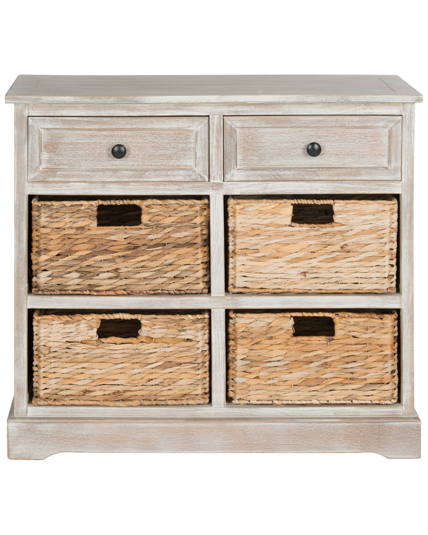 Herman Storage Unit with Wicker Baskets