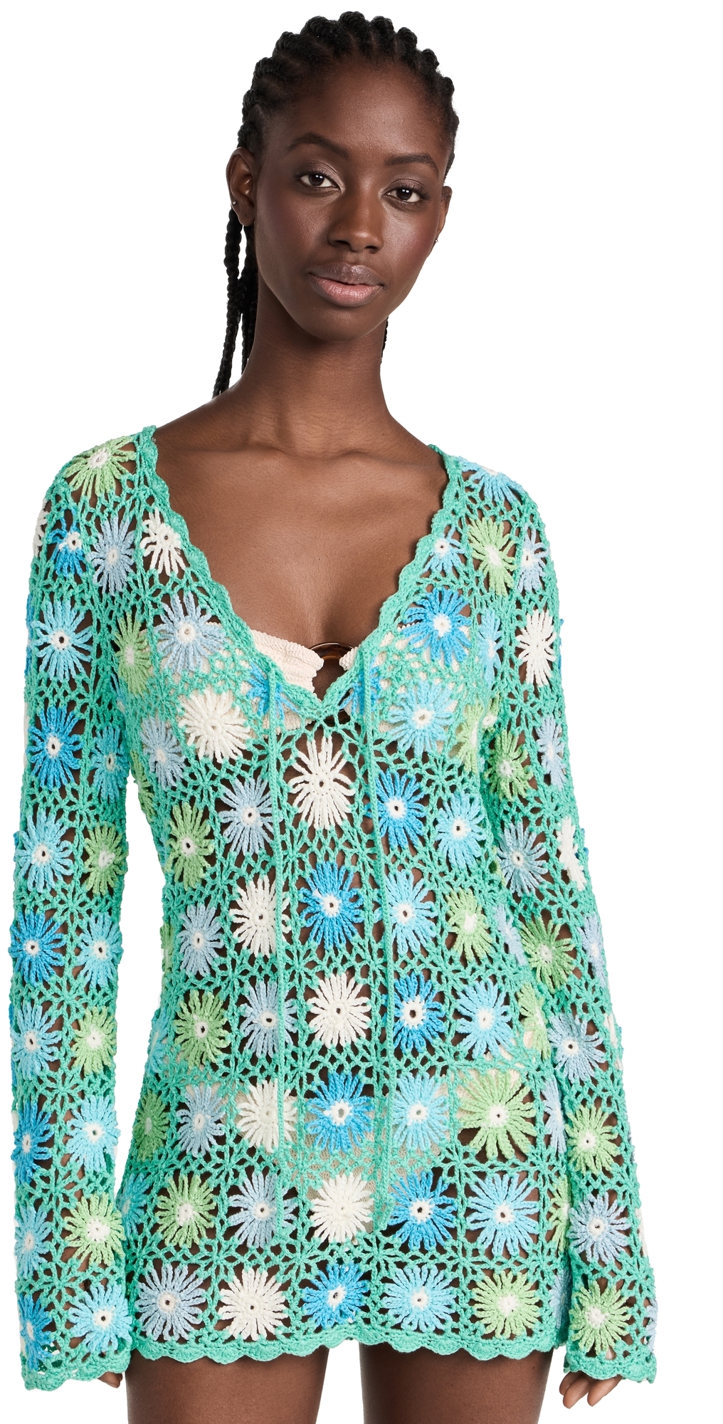 Vacay Mini Coverup Blue Multi Floral