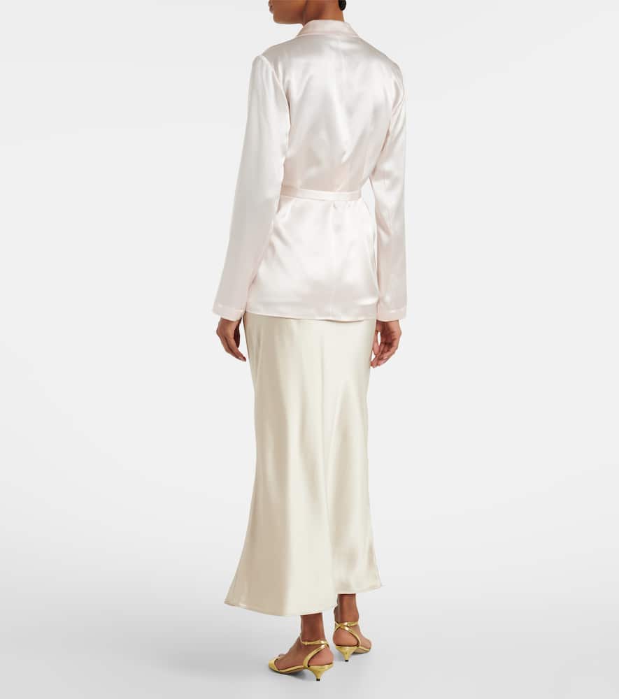 Joubert silk satin blazer