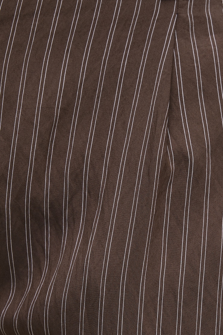 Alex Striped Wide Leg Pants - Brown - Women Clothing