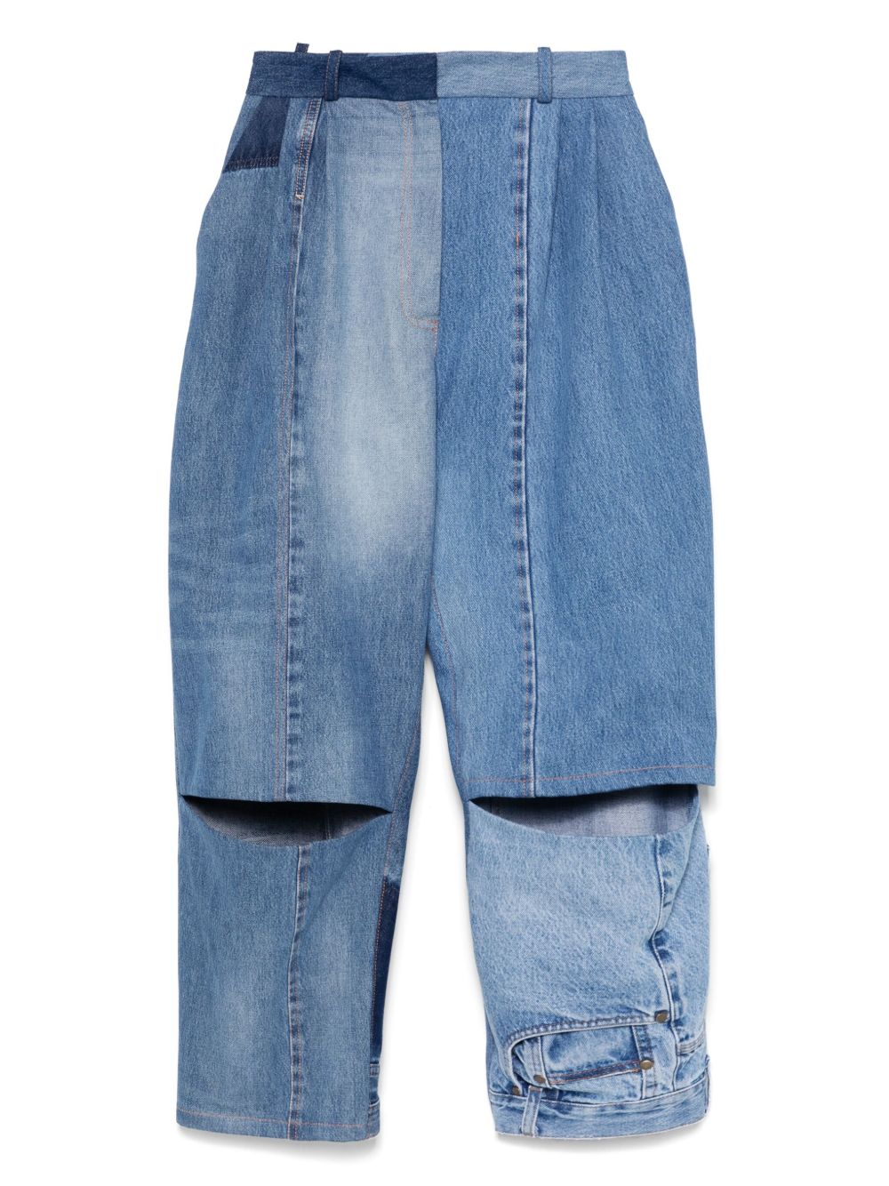 Cut-out detail jeans - Blue