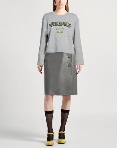 Woman Sweatshirt Grey Size 12 Cotton, Elastane