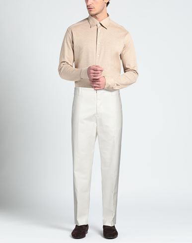 Hindustrie Man Pants Off white Size 34 Cotton