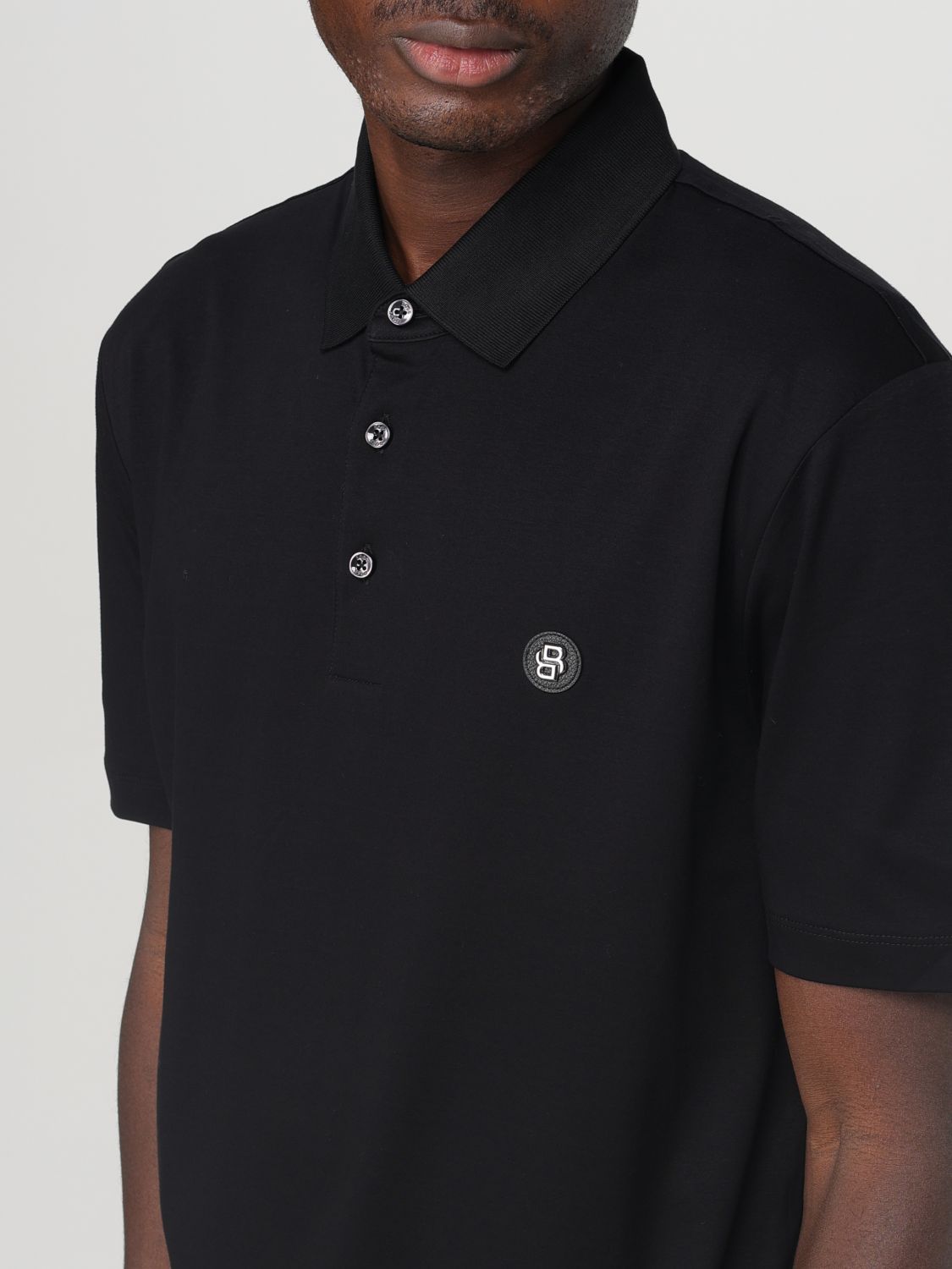Polo Shirt Men color Black