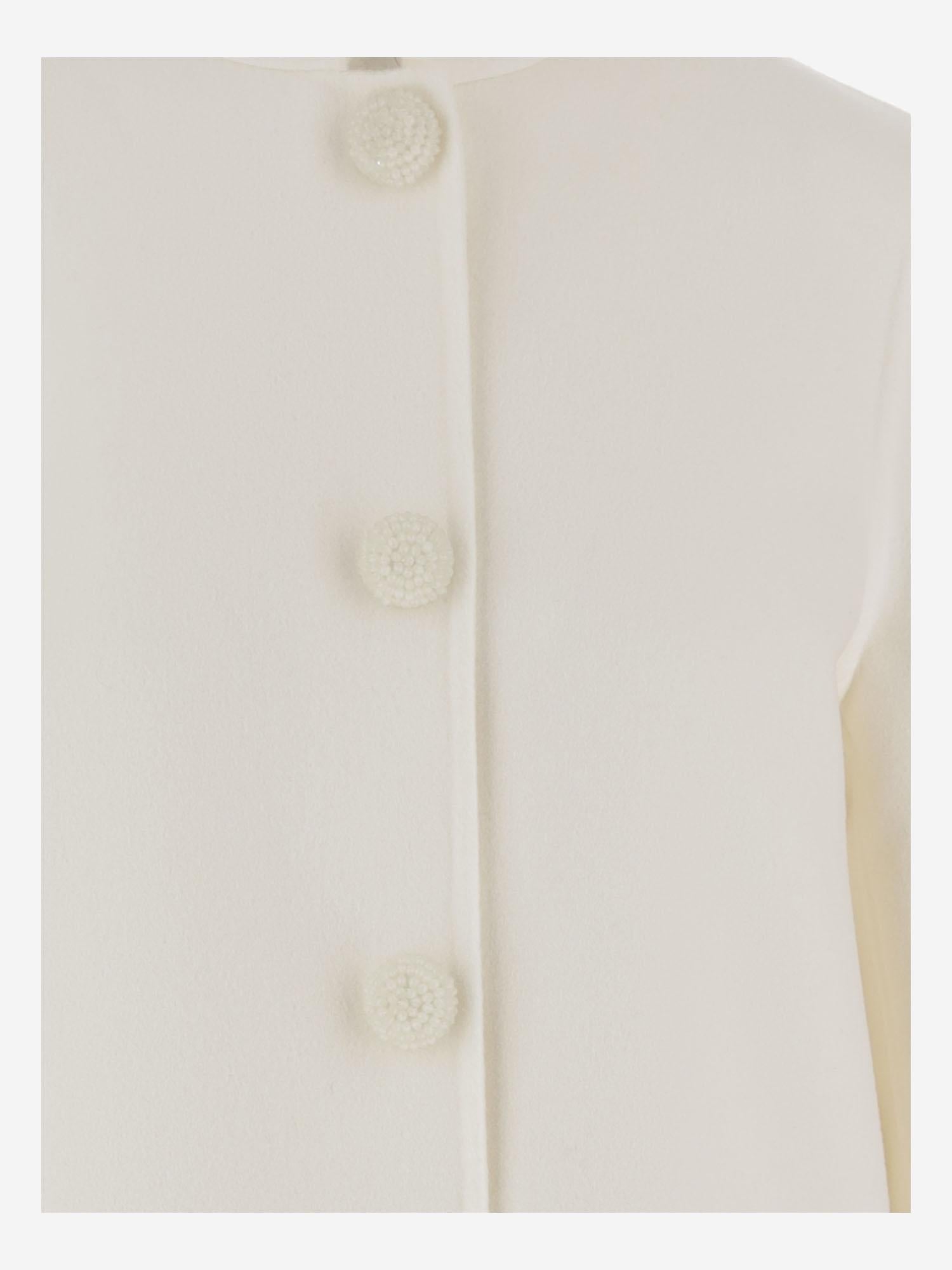 Virgin Wool and Cashmere Coat — White