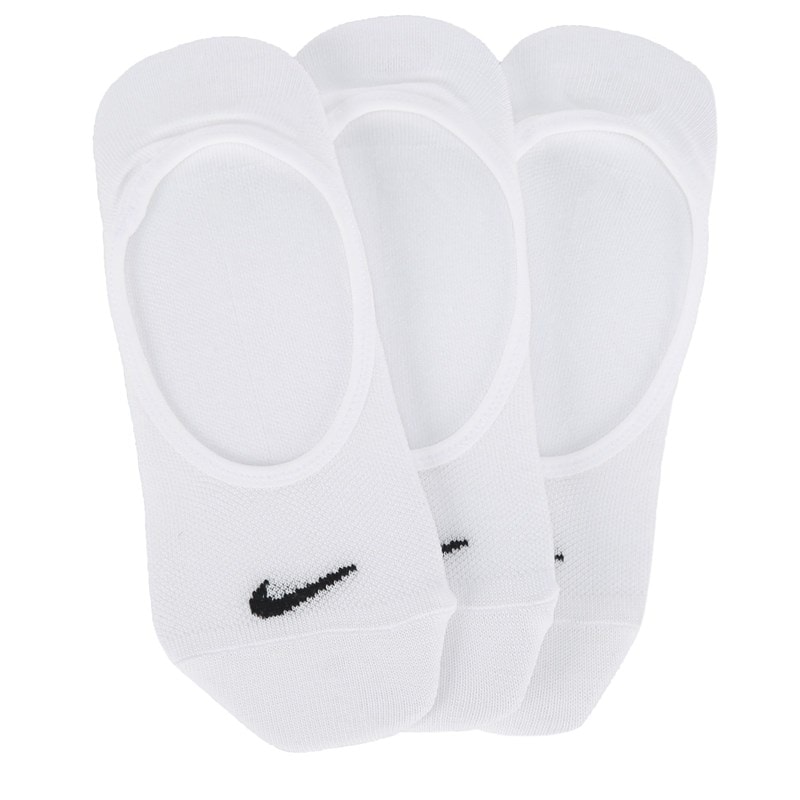 Women's 3 Pack Everyday Lightweight Footie Liner Socks (White)