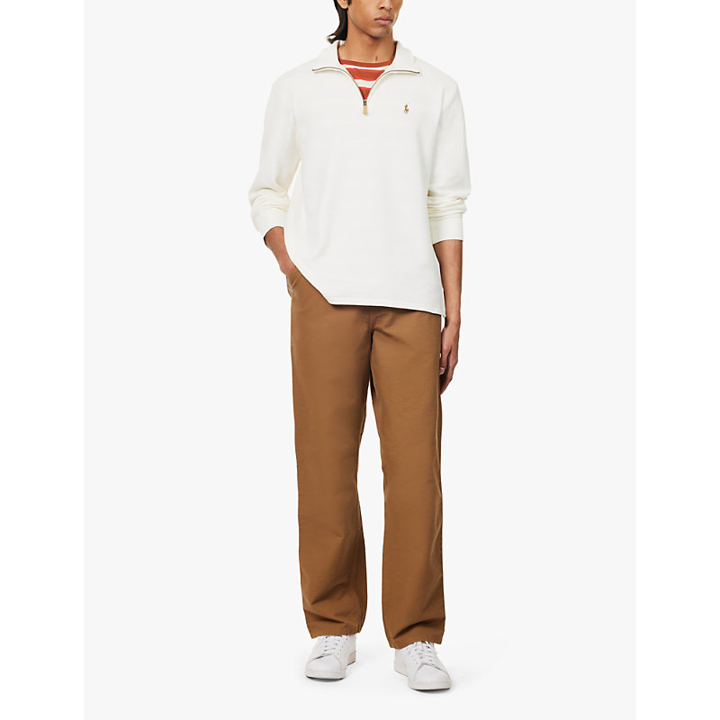 Mens Nevis Estate Half-zip Cotton-jersey Sweatshirt