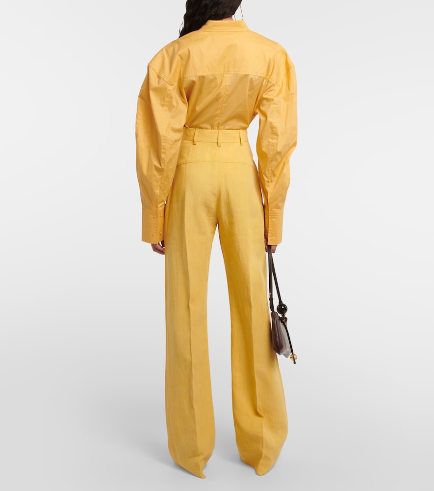 Jacquemus Le Pantalon Sauge linen-blend pants