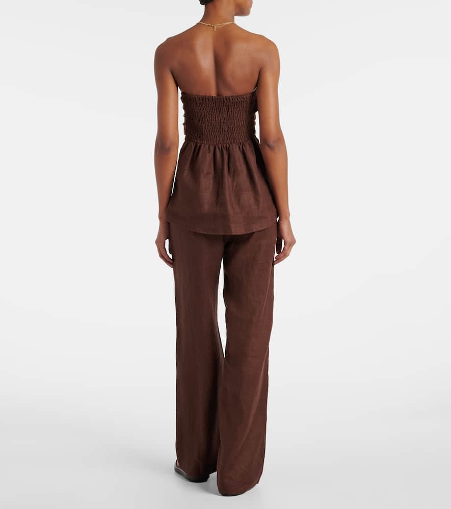 Faithfull Caen linen top