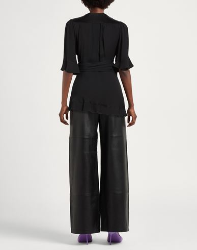 Woman Top Black Size 10 Acetate, Viscose