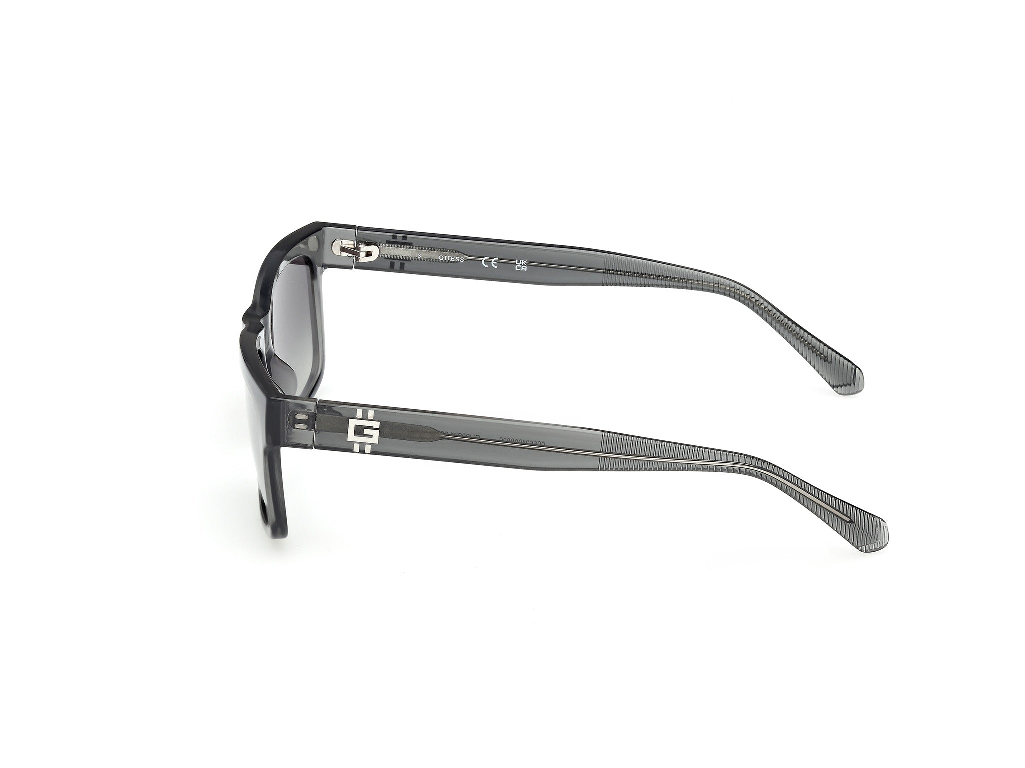 Guess Hombre Guess GU00221 20B Gafas de sol Inyectado Gris Fumar Cuadrada Norma