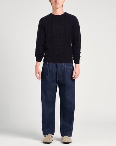 Man Sweater Midnight blue Size S Wool, Polyamide