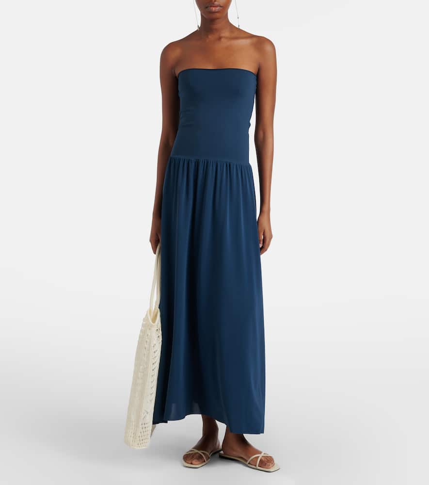 Oda crêpe jersey maxi dress