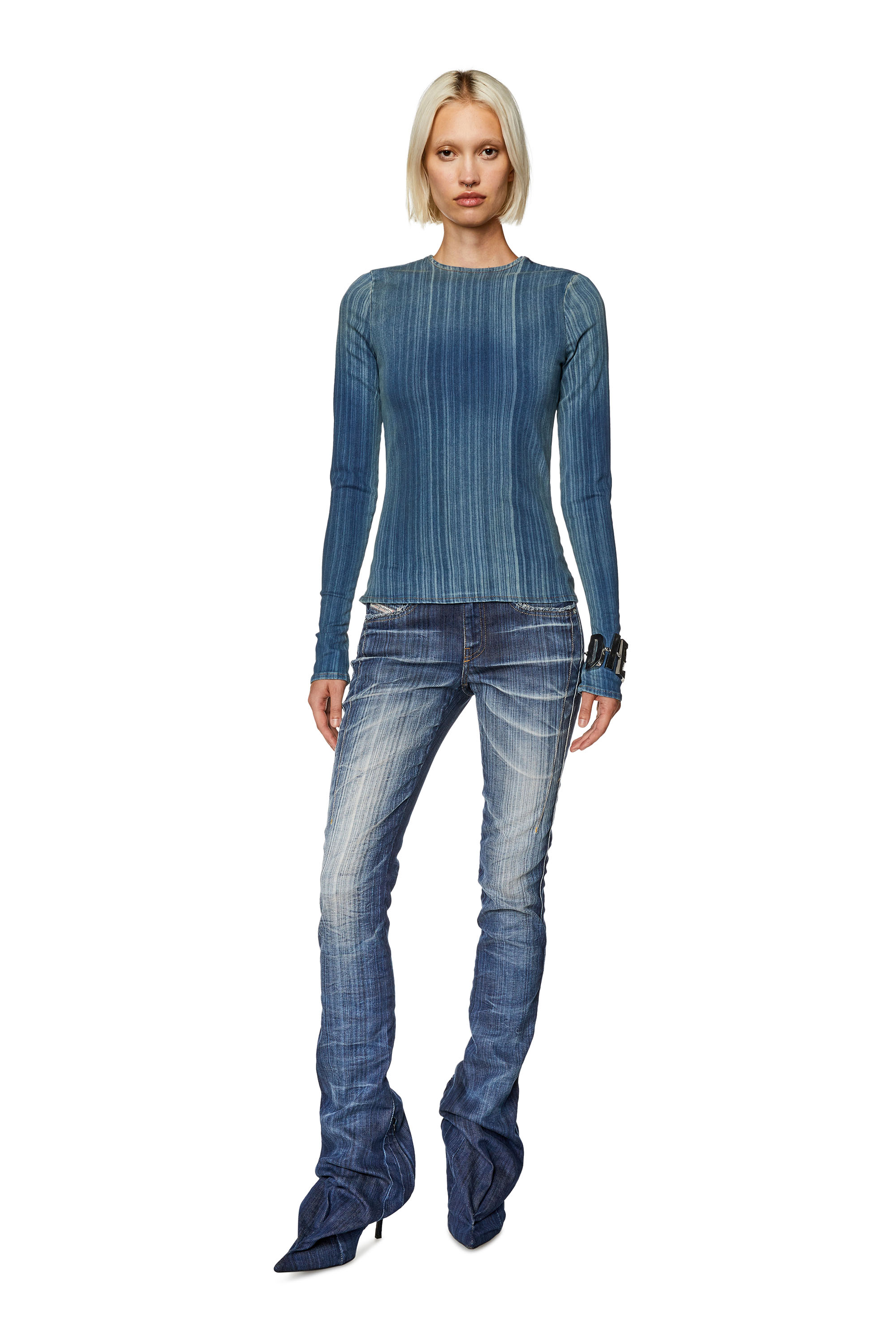 De-Bob-Fsd1 long-sleeved T-shirt - Blue