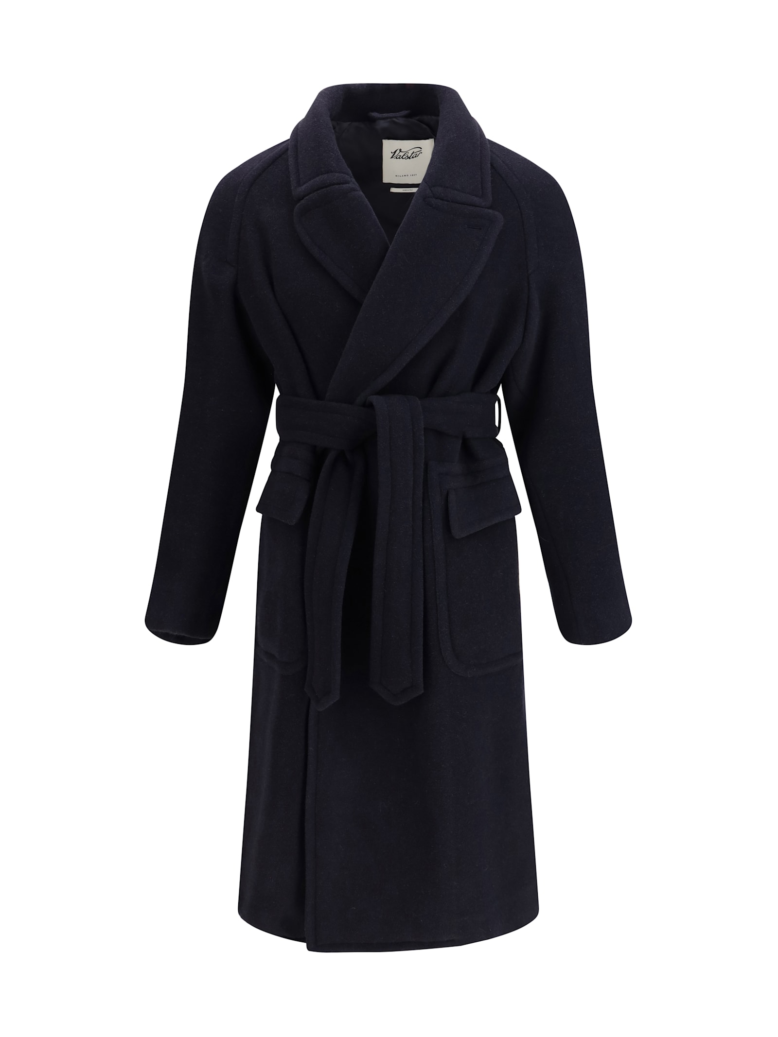 Chukker Polo Coat 65 Lana 20 Alpaca 15 Poliammide Coats Blue
