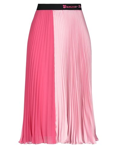 Woman Midi skirt Fuchsia Size 8 Polyester