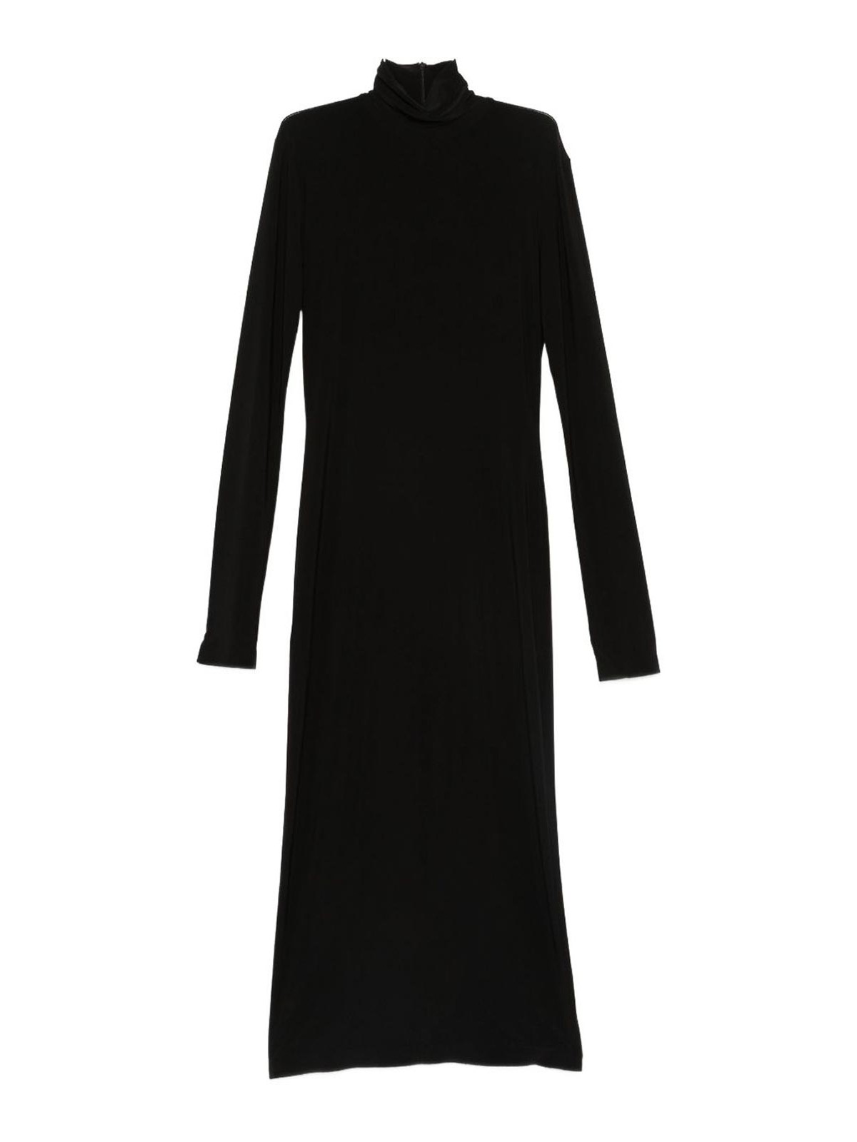 Turtle-Neck Midi Dress