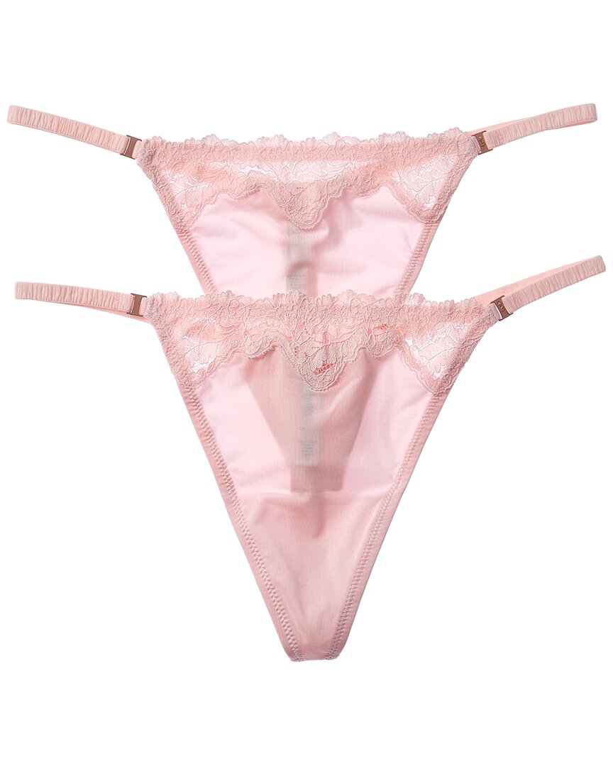 2Pk Lace Allure Micro Thong