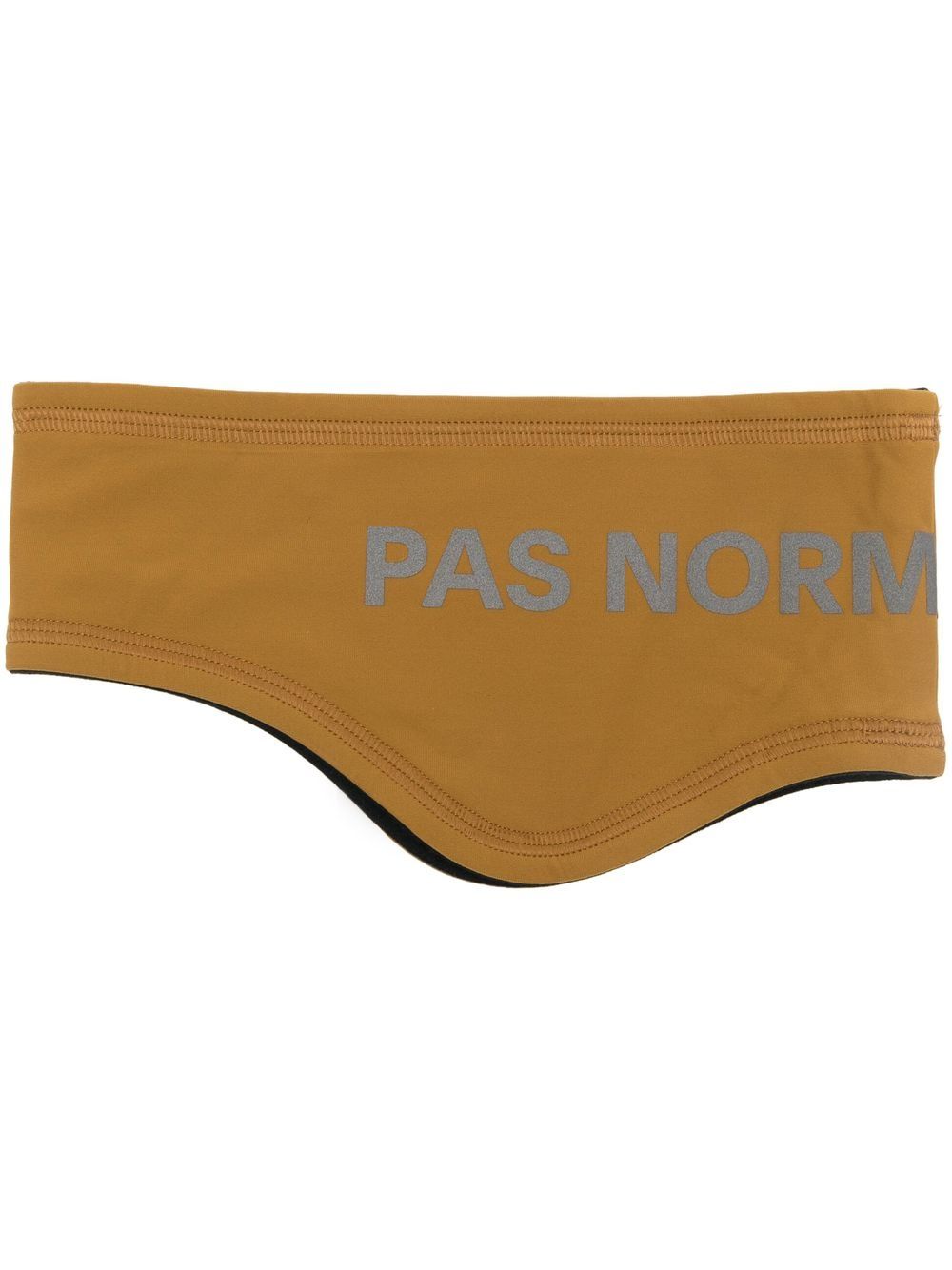 Logo-print headband - Brown